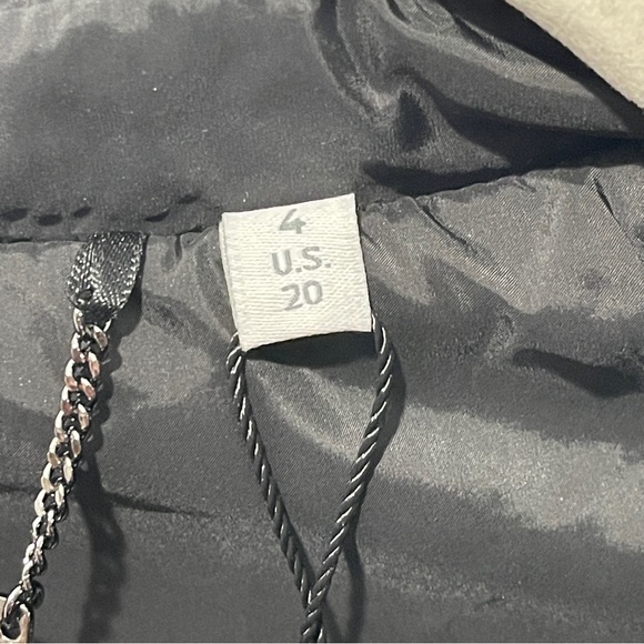 Chico's Faux Nylon Quilted Jacket Lightweight Classic Fit Lined Snap Front Coat - Picture 10 of 14